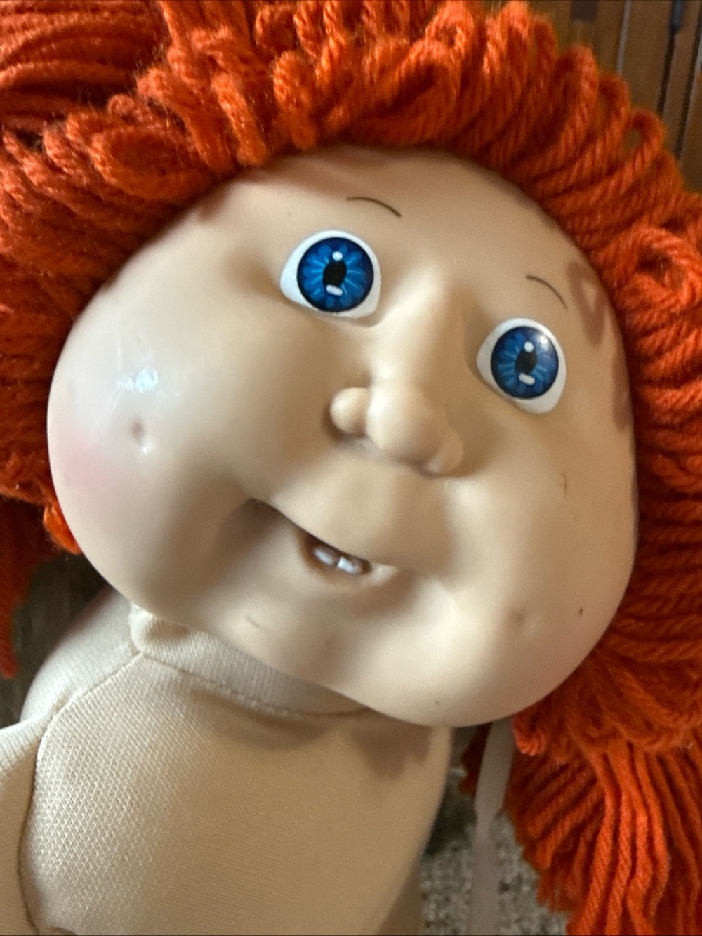 Cabbage Patch Kid 1980’s Orange Hair 2 Teeth Girl Dimples